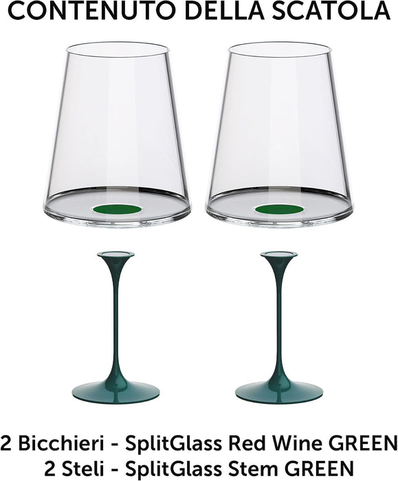 SET 2 BICCHIERI CON STELO MAGNETICO