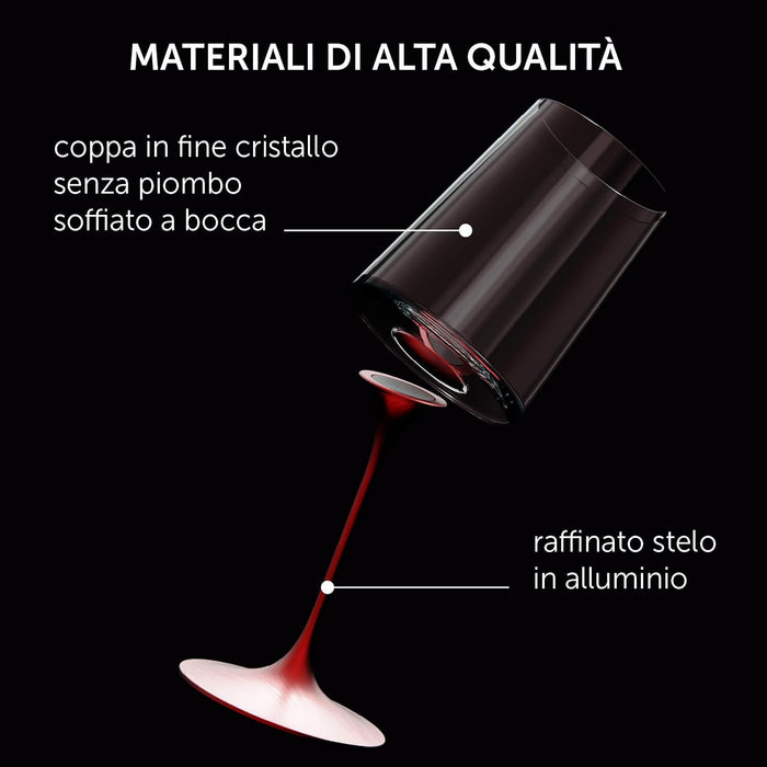 SET 2 BICCHIERI CON STELO MAGNETICO