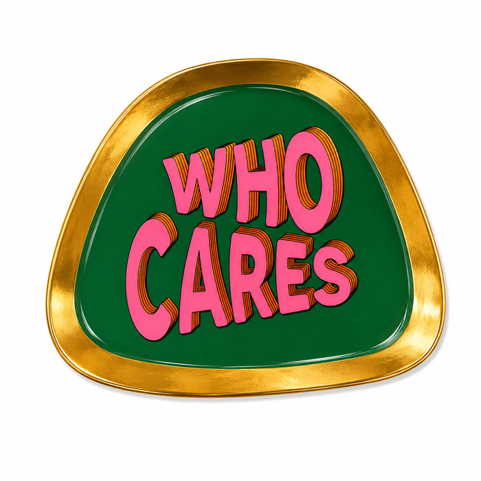 VASSOIO METALLO SMALTATO | WHO CARES