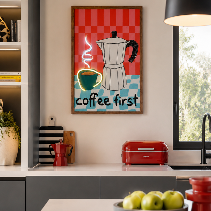 QUADRO LED | COFFEE FIRST