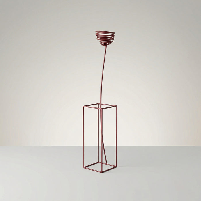 Fiore scultura in metallo verniciato