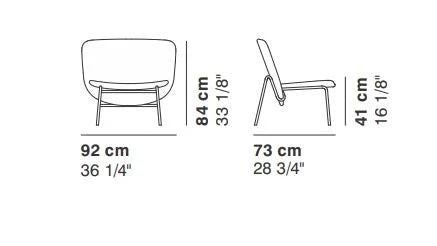 ALA 8870_STEEL| La Cividina Poltrona Bassa