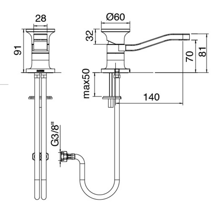 JK21 MONO Miscelatore Lavabo | Zazzeri